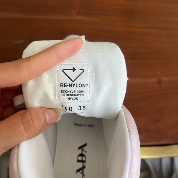PRADA NYLON PIUMA ALABRASTO (pink) SNEAKERS - Picture 16 of 16
